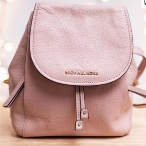 Michael Kors Blush Leather Backpack